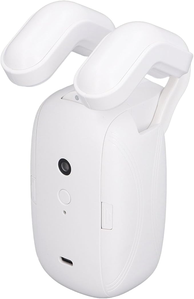 Smart Curtain Motor Automatic Opener for Roman Rod Tracks, Quiet Electric Curtain Opener with App Control 10ms Speed 4000mAh Battery for Bedroom Living Room Office