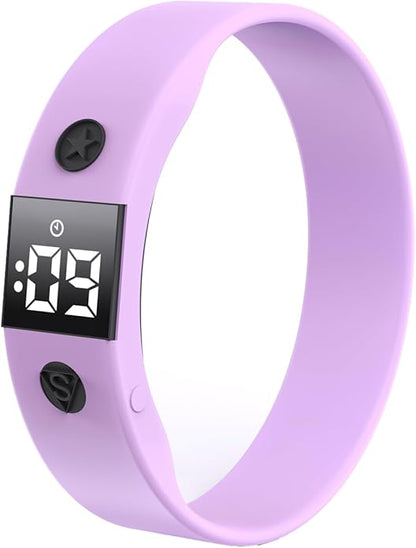 Vibrating Alarm Watch Water Resistant Wake Up Wristband Silent Medical Reminder Watch - with Timer and 8 Daily Alarms