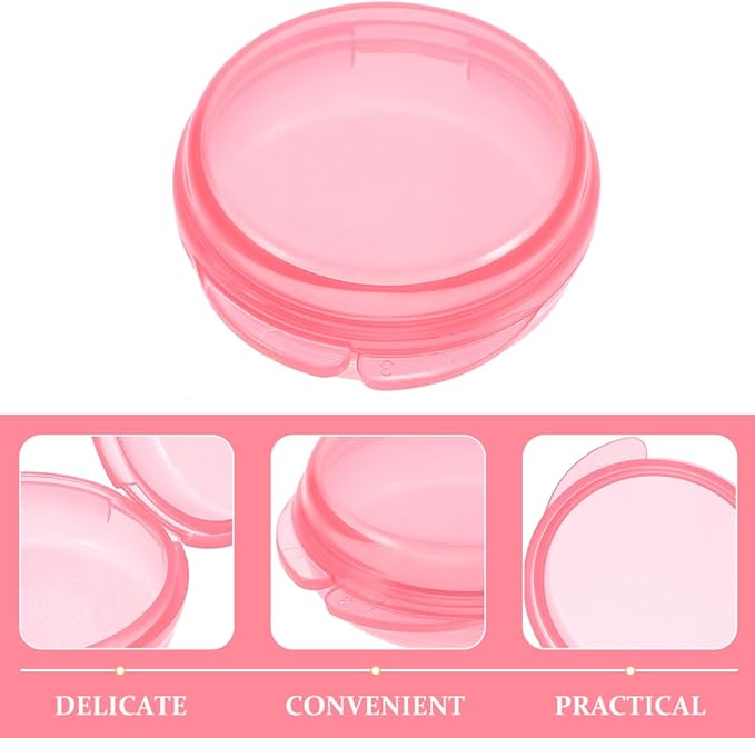NOLITOY 3pcs Portable Colored Medicine Organizer for Travel Daily Pill Case Lightweight and Airtight Design for Outdoor Use and Daily Medication Storage