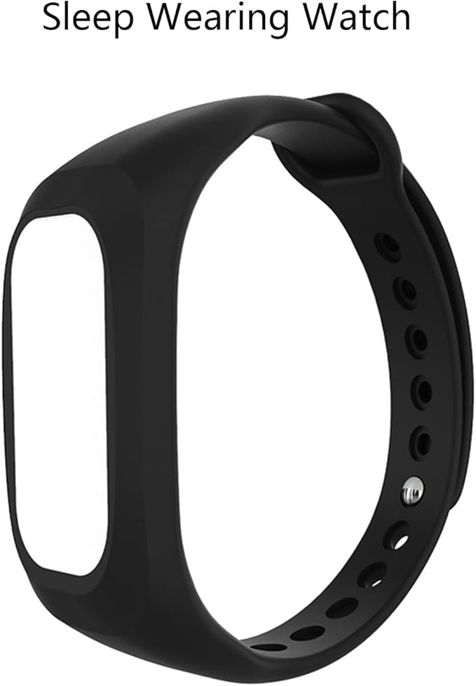 Anti Snoring Devices for Women & Men, Anti-Snoring Wristband Watch with Bionic Detection, 3-Speed Intensity Adjustment and Improve Nighttime Sleeping, Adjustable Wrist Strap for Airplanes,White