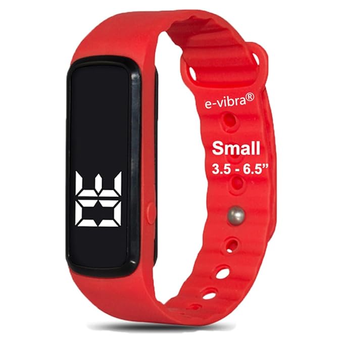 Potty Training Watch - Silent Vibrating Alarm Wristband Pill Reminder Watch with Countdown Timer (Red)