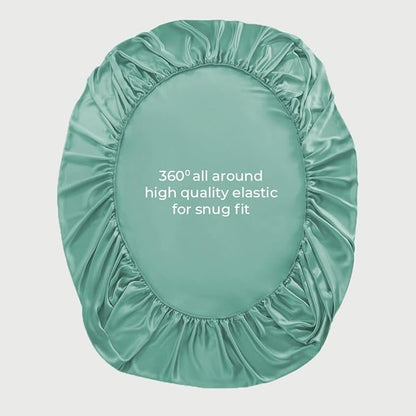 LINENWALAS Fitted Sheet Only Viscose Derived from Bamboo, Bottom Sheet for King Size Bed – 16” Deep Pocket, All Around Snug Fit – Cooling, Breathable, Soft, Hypoallergenic (Aqua, King)