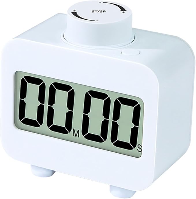 Digital Timers, Digital Kitchen Timer for Cooking,Countdown Countup Timer for Classroom,Gym Timer Fitness with Knob Rotating,Quick Memory Presets, Automatic Standby
