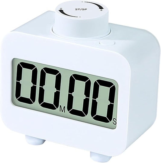 Digital Timers, Digital Kitchen Timer for Cooking,Countdown Countup Timer for Classroom,Gym Timer Fitness with Knob Rotating,Quick Memory Presets, Automatic Standby