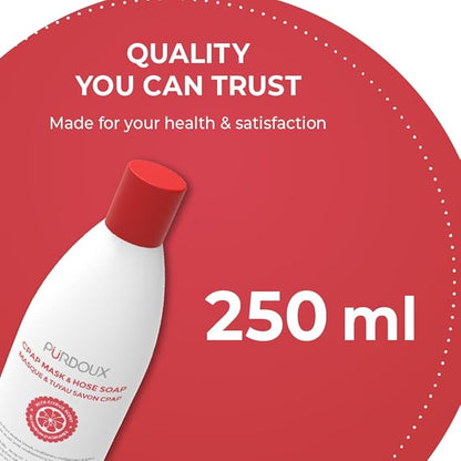 PURDOUX™ CPAP Mask & Hose Cleaning Soap (Pack of 3 Bottles, 250 ml / 8.4 oz Each) (3 x Grapefruit-Lemon Scent)