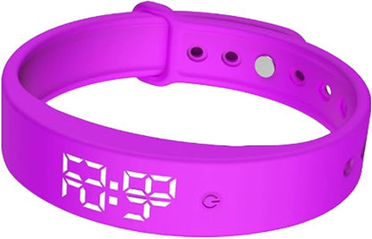 Alarm Clock Watch - Smart Vibrating Clock Wristband | 3 Alarms Drinking Reminder - for Kids Adults Men Women Teens Elderly Bed Bedroom Travel Dorm Fitness Medication