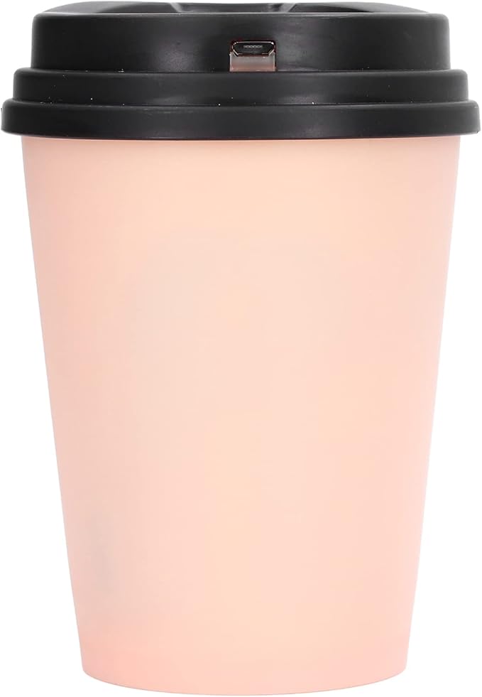 USB Desk Humidifier 300ml Coffee Cup Low Noise Auto Off Compact Lightweight Space Saving Mini Humidifier for Car Office Room Travel