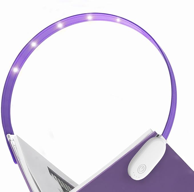 Rechargeable Clip-On Reading Light, 4 Color Temperature Modes, Stepless Brightness Adjustment, Eye-Caring, Perfect for Bedtime Reading