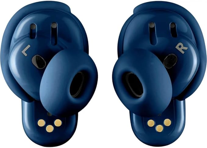 Bose QuietComfort Ultra Noise Cancelling Earbuds - Lunar Blue (Renewed)