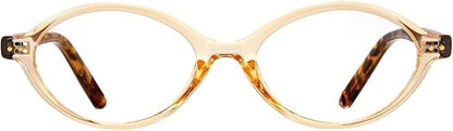 TIJN Olisa Blue Light Blocking Glasses for Women Men,Oval Glasses Frame Bluelight Glasses for Gaming/Computer/Screen