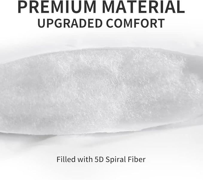 SLEEP ZONE Twin XL Mattress Pad Dorm Bedding Cooling Topper for College, Quilted Fitted Cover Washable, Soft Fluffy Down Alternative Mattress Protector, Deep Pocket 8~21 inch (White, Twin XL)