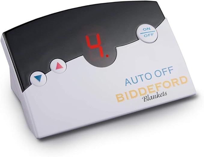 Biddeford Blankets Quilted Electric Heated Mattress Pad with Digital Controller, Twin, White