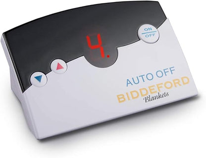 Biddeford Blankets Quilted Electric Heated Mattress Pad with Digital Controller, Twin, White