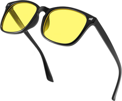 Gysnail Blue Light Blocking Computer Glasses Men/Women, Eye Fatigue Relieve & Better Sleep, Blue Blocker Gaming Glasses