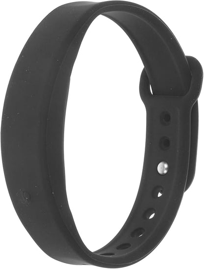 Wristband with Pedometer Sleep Black Ultra Thin Design Real Temperature Display LED Screen USB Rechargeable Fitness Tracker for Daily Activity
