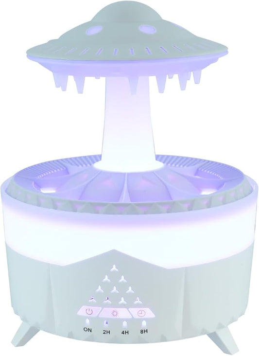 Cabilock Rain Cloud Humidifier, Aromatherapy Essential Oil Diffuser with Remote Control, Rain Sounds White Noise Humidifier, Waterfall Night Lights Sleep Aid Desk Lamp for Bedroom