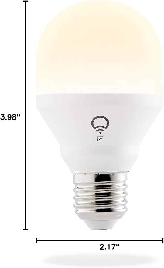 LIFX Mini White (A19) Wi-Fi Smart LED Light Bulb, Dimmable, Warm White, No Hub Required, Works with Alexa, Apple HomeKit and the Google Assistant,9 watts