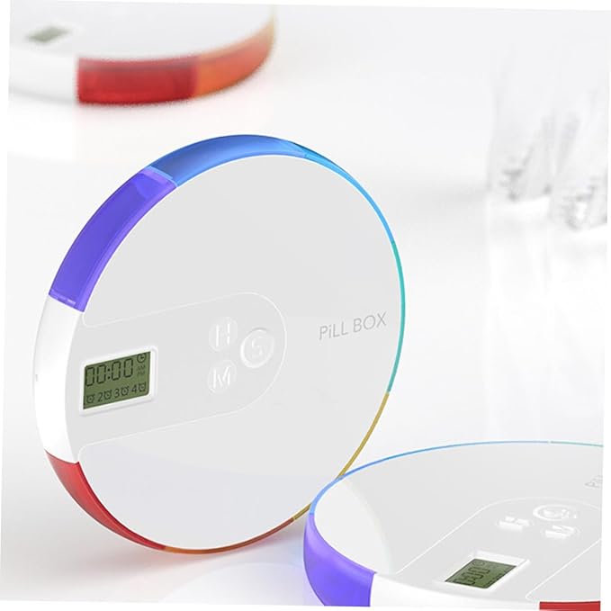7 Travel Pill Cases Portable Electronic Travel Medicine kit Timer Pill Box Medicine Bottle Timing Pill Organizer 7 Day Container Pill Pill Organizer Cute Dispenser Travel