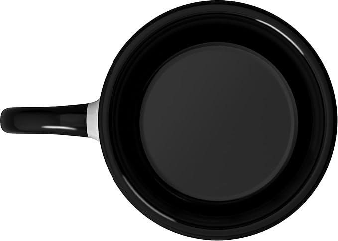 Relaxation Breathing Vagus Nerve Stimulation, Stress Relief Ceramic Mug, Black/White