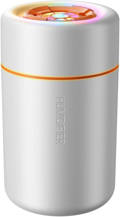 Mini Humidifier, USB Personal Desktop Humidifier for RV, Office, Bedroom etc. Auto Shut-Off, 2 Mist Modes, Super Quiet (White)