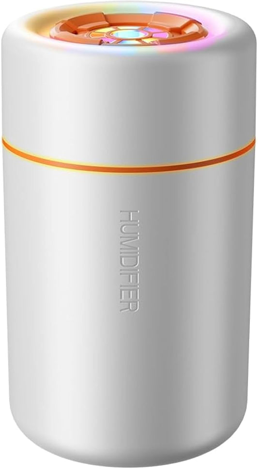 Mini Humidifier, USB Personal Desktop Humidifier for RV, Office, Bedroom etc. Auto Shut-Off, 2 Mist Modes, Super Quiet (White)