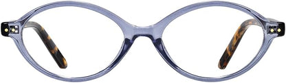 TIJN Olisa Blue Light Blocking Glasses for Women Men,Oval Glasses Frame Bluelight Glasses for Gaming/Computer/Screen