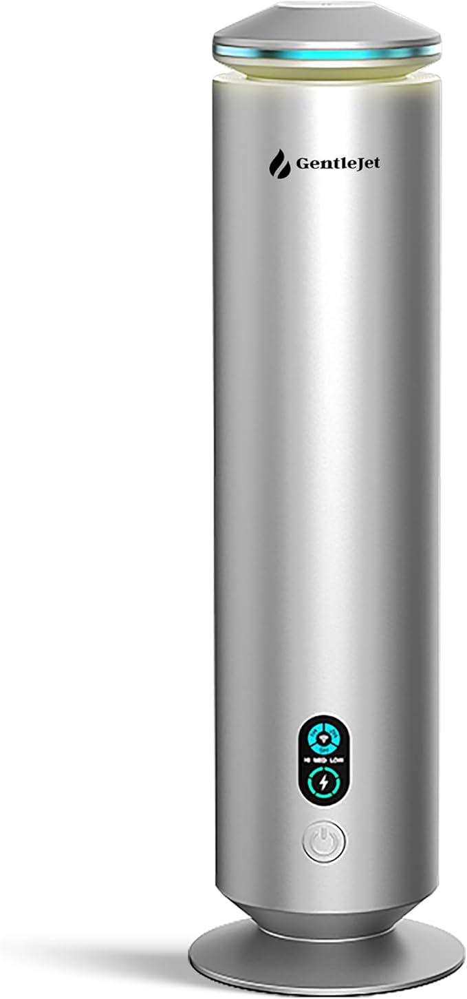 MajesticMist Waterless Essential Oil Diffuser, Cold-Air Nebulizing Aroma Diffuser for Large Rooms up to 1000 sq ft, Aluminum Design, Quiet, Remote & Timer, USB-C Plug-in, 4 oz, LED Display
