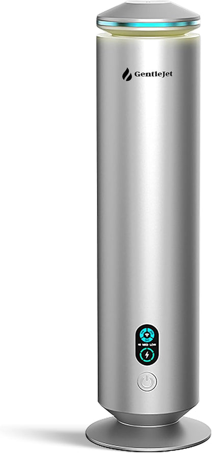 MajesticMist Waterless Essential Oil Diffuser, Cold-Air Nebulizing Aroma Diffuser for Large Rooms up to 1000 sq ft, Aluminum Design, Quiet, Remote & Timer, USB-C Plug-in, 4 oz, LED Display