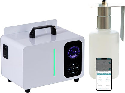 Waterless Diffuser Large 2000 ML, HVAC Scent Machine APP & WIFI & Touch Screen Control 7500 Sq.Ft Coverage, Aromatherapy Diffusers, Essential Oil Level Monitoring for Whole House & Hotel & Mall
