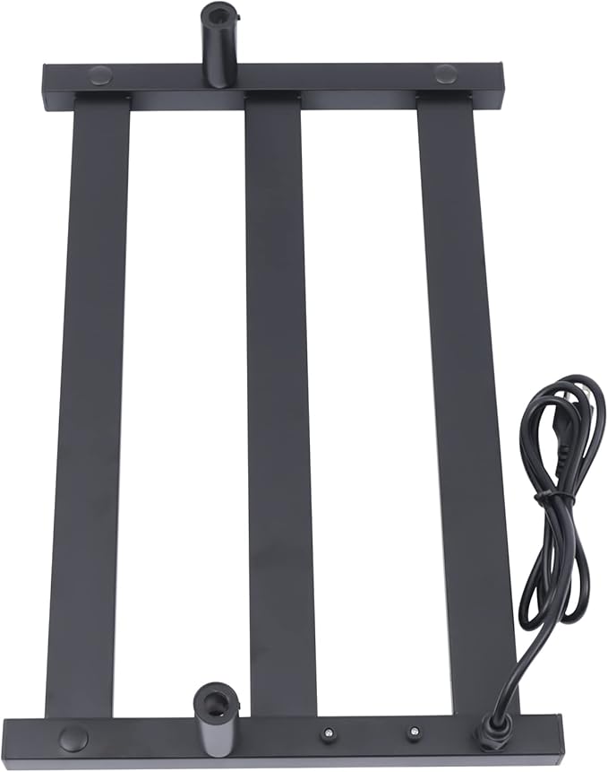 Electric Towel Warmer with Built-in Timer Stainless Steel Heated Towel Warmer for Bathroom, Wall Mounted Freestanding Electric Black Towel Warmer with Smart Temperature Control (3-layer)