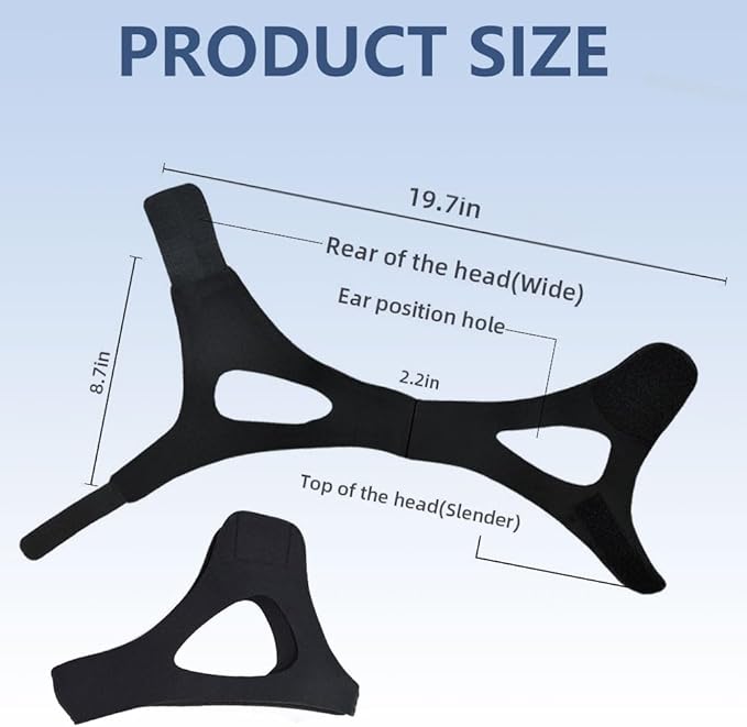 Chin Strap for Sleeping Comfortable Anti Snoring Devices Stop Snoring Solution Adjustable Anti Snoring Chin Strap for Men/Women Snore Stopper Reusable and Breathable