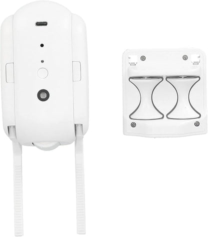 Automatic Curtain Opener and Closer, Light and Temperature Sensor Smart Curtain Motor with Tuya App Timer, Remote Control Curtain Rail Curtain Opener Robot