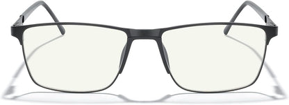 MERRY'S Fashion Blue Light Blocking Glasses - Reading Glasses Metal Frame Spring Hinge Readers for Men Eyeglasses
