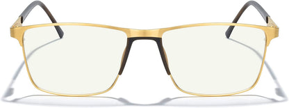 MERRY'S Fashion Blue Light Blocking Glasses - Reading Glasses Metal Frame Spring Hinge Readers for Men Eyeglasses