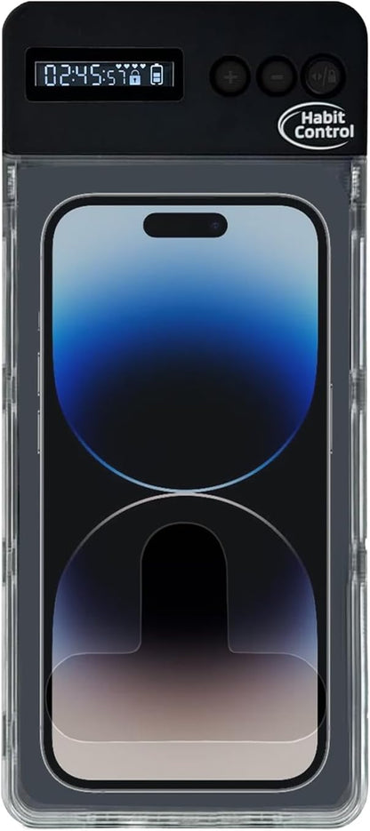 Cell Phone Timed Lock Box, PC ABS Self-Control Case withTimer, Timed Electronic Lock Box, Smart Device Locker for Study, Focus, Productivity