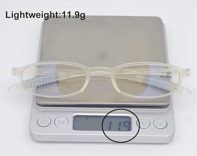 Blue Light Blocking Anti Reflective Coating Reading Glasses(Flexible and Lightweight) Plastic Portable Readers