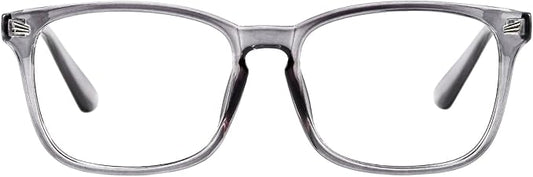TIJN Blue Light Blocking Glasses for Women Men Clear Frame Square Nerd Eyeglasses Anti Blue Ray Computer Screen Glasses