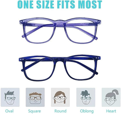 AOSM Blue Light Glasses for Men & Women,Gaming glasses Anti-Glare UV400 Protection,Blue Light Blocking to Relieve Eye Strain