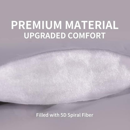 SLEEP ZONE King Size Mattress Pad, Cooling Mattress Topper, Quilted Fitted Mattress Cover, Machine Washable Mattress Protector, Soft Fluffy Down Alternative, Deep Pocket 8~21 inch (Grey, King)