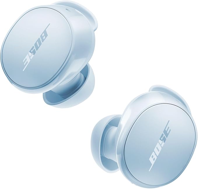 Bose QuietComfort Earbuds - True Wireless Bluetooth Earbuds with Active Noise Cancellation and Mic, USB-C Charging, IPX4 Rating, Up to 8.5 Hours of Playtime, Ice Blue - Limited Edition Color