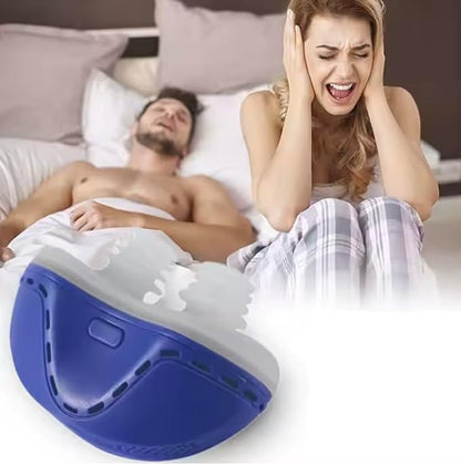 Anti Snoring Device, Double Vortex Anti Snoring Device, Adjustable Airflow Suitable for Men & Women, Upgraded Stop Snoring Solution - Blue