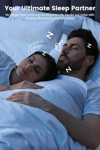 Sleep Earbuds, 5.4 Bluetooth Noise Cancelling Headphones for Sleeping, Ultra Thin Side Sleeper Proof Wireless Earphones with 60H Playback, HD Mic, Touch Control for Home Office Travel-Black