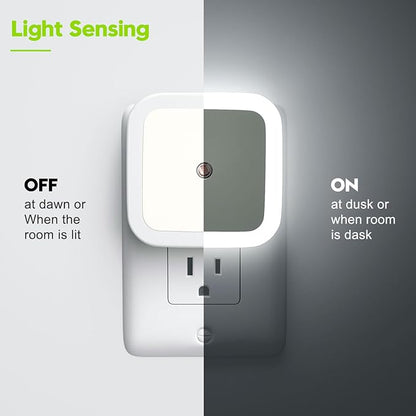 Sujeet Night Light, Night Lights Plug into Wall [4 Pack], Nightlight Led Night Light for Adults, Plug in Night Lights for Adults Bedroom Cool White