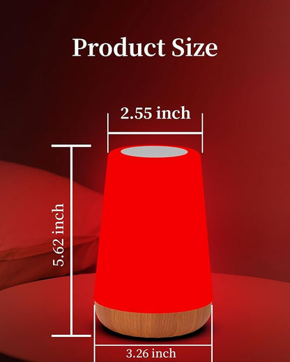 TLAOTNIY Red Light for Sleep Aid LampBlue Light Blocking Dimmable for Stress Relief Relaxation Travel Meditation and Yoga, 670nm Red Lamp (F-1 Pack)