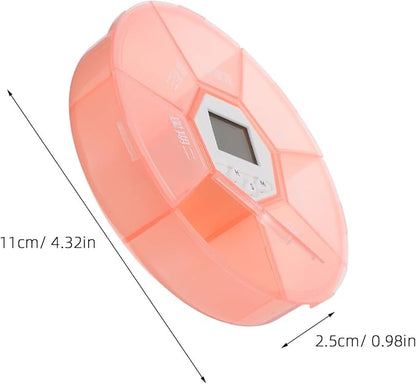 2pcs Travel Pill Case: Automatic Pill Dispenser with Alarm for Elderly - Travel Medication Organizer with Timer Reminder