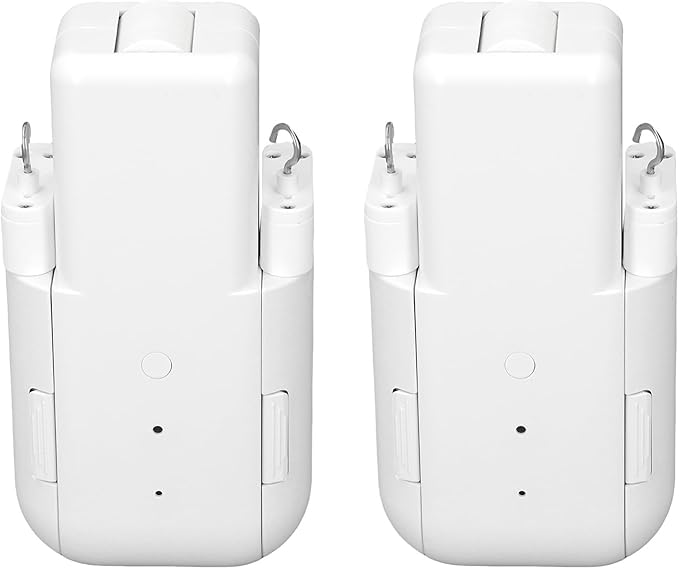 Pomya Automatic Curtain Opener 2PCS, Bluetooth WiFi Remote Control Smart Curtain Opener with APP & Timer, Voice Control Electric Curtain Robot for T Rail, U Rail, Roman Rod