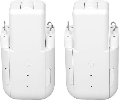 Pomya Automatic Curtain Opener 2PCS, Bluetooth WiFi Remote Control Smart Curtain Opener with APP & Timer, Voice Control Electric Curtain Robot for T Rail, U Rail, Roman Rod