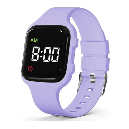 Vibrating Alarm Watch, Potty Training Watch Water Resistant Medical Reminder Wristband with Timer (Purple)