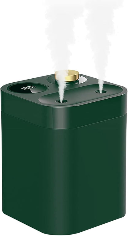 Portable Cordless Plant Humidifier 800ml Orfonbi, Battery Operated Small Cool Mist Humidifiers for up to 8 Hours, 28db Quiet, USB Rechargeable Mini Humidifier for Baby, Bedroom, Home, Office Green