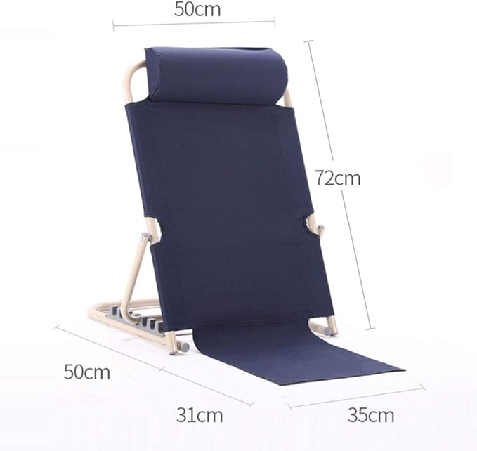 Heavy Duty Healthcare Back Rest Adjustable Fabric Bed Back Rest Bed Support to Eat Read Watch TV and More in Bed, Use on Top of Mattress More Versatile Than Wedge Pillow,Blue
